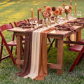 9 Pcs Brown Party Decorations Table Runner, Rustic Table Runner by Unknown