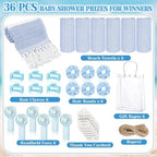 6 Set Baby Shower Game Prizes, Summer Beach Gift Set with Handheld Fans - Image 3