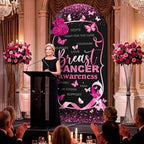 Tegeme 7.2ft Breast Cancer Awareness Decorations Arch Backdrop Cover - Image 4
