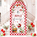 Tegeme 7.2ft The Apple of Our Eye Arch Backdrop Cover Fall Themed Baby Shower Decoration Large Red Apple Backdrop Party Favor for Gender Reveal Party Supply Photo Background Autumn Decoration by Tegeme