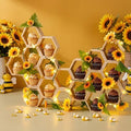 Gerrii 18 Pcs Mini Honeycomb Cupcake Stands, 4.7 x 4.1 x 1.4 Inch, Natural by Gerrii