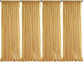 Gold Sequin Backdrop Drapes 4 Panels 2FTx8FT Glitter Backdrop Curtains by QueenDream