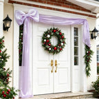 Big Purple Bow Decor, 16 x 85in Christmas Tree Topper Bow, Oversized Hanging Bow with Long Streamers, Large Bow for Entrance Wall Backdrop Wedding Birthday Bridal Shower Graduation Coquette Room Decor - Image 7