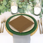 Whaline 244Pcs Woodland Tableware Set Serves 48 Sage Green Brown Disposable Dinnerware 48 9" Plates 48 7" Plate 48 9oz Cups 100 Napkins for Baby Shower Forest Party Supplies - Image 7