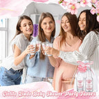 Lemonroad 36 Set Cielito Lindo Baby Shower Favors Clear Shot Glasses, Pink - Image 5