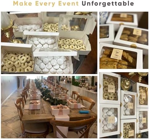 30 Pack 9x6x3in Cookie Boxes with Window, Bakery Boxes for Treats, Desserts - Image 6