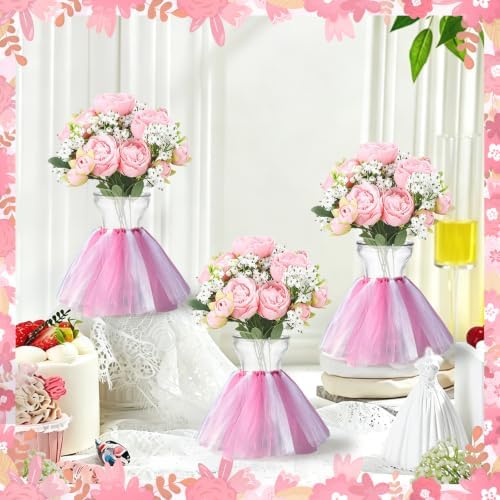 54 Pcs Baby Shower Table Decorations Girl Mini Tutu Skirt for Centerpieces - Image 4