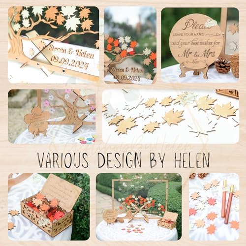 Cherry Blossom Wedding Guest Book Alternative Acrylic Sakura Drop Box Frame - Image 7