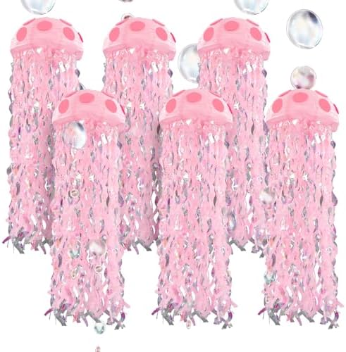 VioraWhite 37 Pcs Cartoon Party Decorations Jellyfish Hanging Paper Lantern by VioraWhite