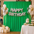 20×10 Green Backdrop Curtain for Wedding Parties Decor Wrinkle Resistant - Image 4