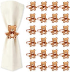50 Pcs Baby Shower Decorations Teddy Bear Napkin Rings Baby Shower Napkin Holders Metal Tissue Rings Buckles for Bear Theme Gender Reveal Birthday Party Table Decorations Supplies by EYNDYN