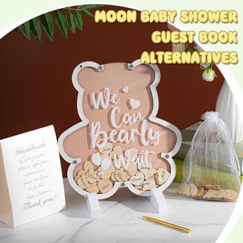 Kosiz We Can Bearly Wait Baby Shower Guest Book Alternative for 60 Guests - Image 4
