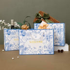 Crisky 25 Pack Wedding Welcome Bags for Guests, Hotel Blue Floral Welcome Gift Bags for Bridal Shower, Birthday Baby Shower - Image 4