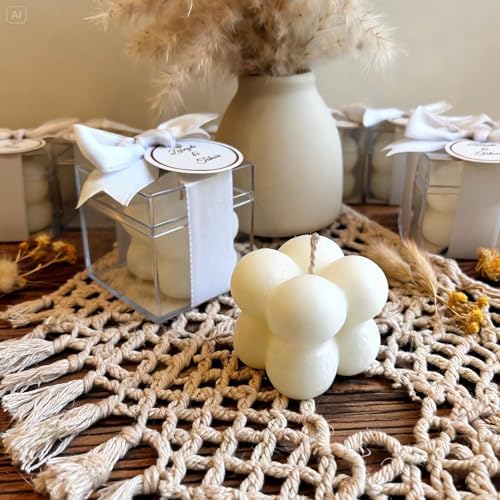 Wedding Favor Guest Bulk, Babble Shaped Candle Party Favors, Baby Shower Favors, Personalized Bachelorette Party Favors for Adults (10,20,30,50,100,150 Options Available in Customize Section) by GiftUp