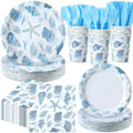 Pickmesh 400 Pcs Under The Sea Party Supplies, Ocean Party Tableware for 50 by Pickmesh