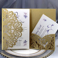 50PCS 3D Lace Flower Laser Cut Wedding Invitation Cards with Envelope Blank Inner Sheet Hollow Out Flower Shape Invitations for Wedding Quinceanera Birthday Shower Engagement Party 10 by Ykybhx