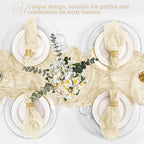 100 Pack Ivory Cloth Napkins 20x20Inch Cheesecloth Napkins - Image 6