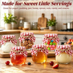 3.4 oz Small Glass Jars with Lids 30PCS, Mini Yogurt Jars for Jam - Image 5