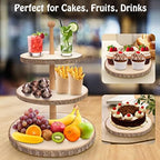 Cupcake Stand 3 Tier Cupcake Holder Wood Tiered Tray Rustic Cupcake Stand for Party/Wedding/Birthday/Baby Shower/Decor/Graduation - Image 4