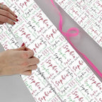 AOFUN Personalized Name Text Wrapping Paper Personalized Name Gift 1St Birthday Wrapping Paper Christmas Wrapping Supplies With Name/Date 5 Rolls 58"" x 23"", Style 31 - Image 4