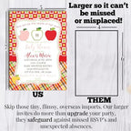 Amanda Creation Custom Baby Shower Invites Apple Baby Shower Invitation 20 5x7 Custom Personalized Apple Theme Invites With Envelopes - Image 7