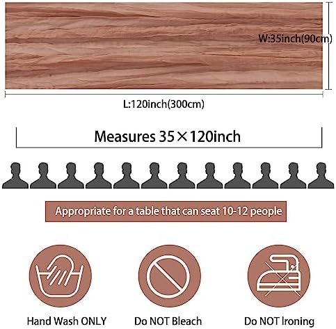 35x120 Inch Dusty Blush Cheesecloth Table Runner Boho Wedding Party Decor - Image 2