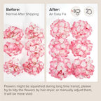 Auihiay 64Pcs Hydrangea Artificial Flowers Bulk, Faux Hydrangeas Heads - Image 7