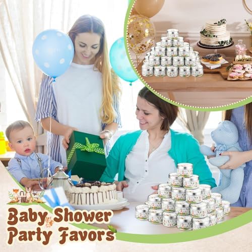 Threlaco 50 Pcs Baby Shower Candles, Party Favors, Forest Animals - Image 5