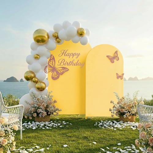 Toolterritary Metal Arch Backdrop Stand and Cover Set, 8FT, 7.2FT Party Backdrop, Easy to Assemble, Backdrop Stand for Parties, Birthday, Baby Shower - Image 6
