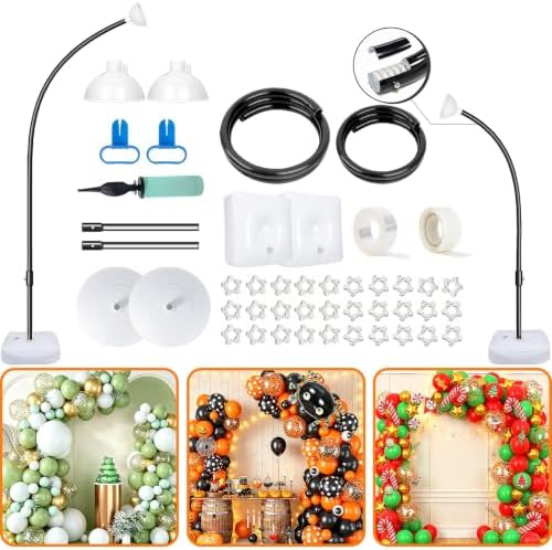 Balloon Arch Stand for Party Decoration 9.2FT & 6FT - Black by ASTILAZO
