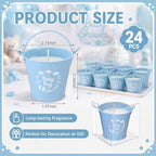 Treela 24 Sets Baby Shower Candle Favor for Guest Lavender Scented Candle - Image 3