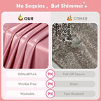 20x10ft Shimmer Rose Gold Sequin Backdrop Curtain for Parties,Thick Wrinkle Free Glitter Backdrop Drapes Rose Photo Back Drop Curtains for Birthday Wedding Party Photography Background-4 Panels 5x10ft - Image 4