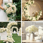 Auihiay 404Pcs Hydrangea Artificial Flowers, Silk Artificial Flowers - Image 4