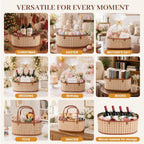 6 Set Baskets for Gifts Empty,Foldable Woven Basket for Gifts with Handles - Image 6
