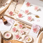 50 Sets Cherry Blossom Party Favors Bulk Enamel Pins Sakura Gifts - Image 5
