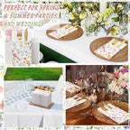 Potchen 100 Pcs Linen Feel Napkins Disposable, Watercolor Wildflower - Image 6