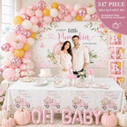Little Pumpkin Baby Shower Decorations Party Supplies Pink - Image 3