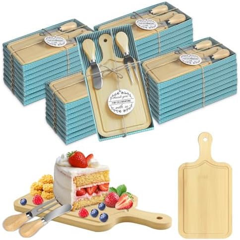 32 Sets Bridal Shower Game Prizes, Mini Charcuterie Boards, Bamboo Wooden by AZEAM