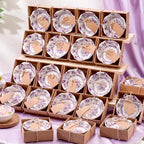 SiliFine 24 Pcs Wedding Favors for Guests Small Ceramic Bowls, Rose, Purple by SiliFine