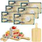 6 Sets Bridal Shower Game Prizes, Mini Charcuterie Boards, Bamboo Wooden by AZEAM