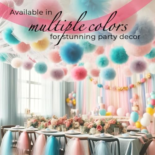 Expo International Decorative Matte Tulle, Roll/Spool of 6” X 100 Yards, Lightweight Polyester Tulle Fabric for Tutus, Costumes, and Party Decorations, Washable, Easy-to-Use, Pack of 12, Ivory - Image 3