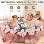 5-in-1 Baby Activity Gym & Play Mat with 6 Hanging Toys, Tummy Time Mat & Cards - Extra Large, Reversible Machine Washable Pad - Gift for Newborns, Infants 0-12 Months, Pink - Image 6