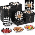 FoldTier 36 Sets Race Car Baby Shower Party Favors Checkered Ceramic Dishes by FoldTier