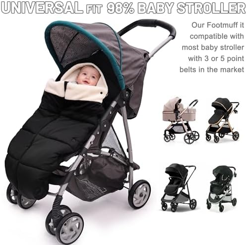 Winter Bunting Bags Universal, Baby Stoller Sleep Bag, Toddler Footmuff - Image 6
