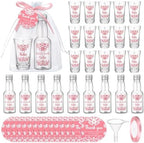Lemonroad 36 Set Cielito Lindo Baby Shower Favors Clear Shot Glasses, Pink by Unknown