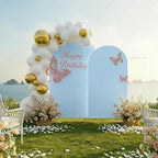 Toolterritary Metal Arch Backdrop Stand and Cover Set, 8FT, 6.6FT Party Backdrop, Easy to Assemble, Backdrop Stand for Parties, Birthday, Baby Shower - Image 3