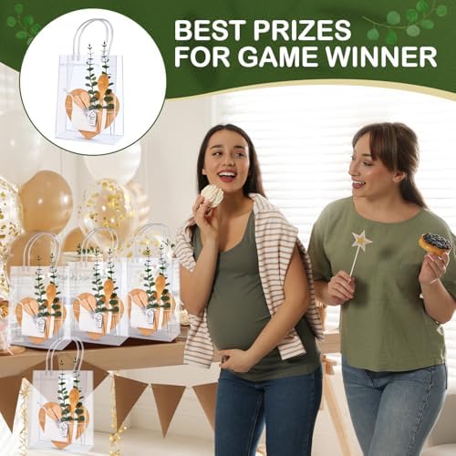 55Pcs Baby Shower Prizes for Game Winners 6 Sets Charcuterie Board with Spoons Butter Spreaders Forks Plaid Towel Thanks Card and Gift Bags for Bridal Shower Favors Party (Heart Shaped) - Image 4
