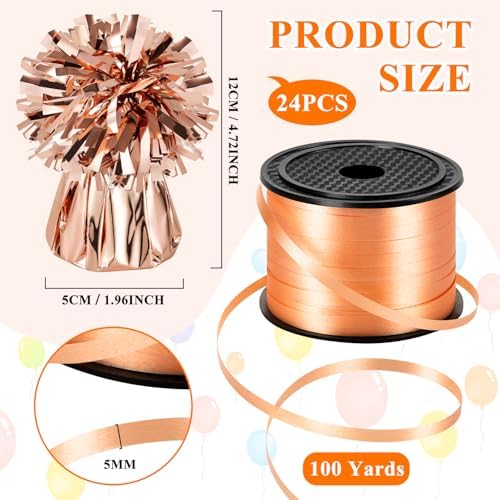 24 PCS Balloon Weights Metallic Anchor, Balloon Holder Heavy Weights - Image 2