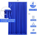 20ft x 10ft Royal Blue Backdrop Curtain for Parties Blue Wrinkle Free Backdrop Drapes Panels for Baby Shower Birthday Party Wedding Photo Photography Polyester Fabric Background Decoration - Image 5