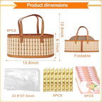 Orchidleaf 8 Set Baskets for Gifts Empty, Woven Bamboo gift baskets empty - Image 3